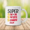 Kansas City Chiefs Super Mom Mother's Day 2D WHITE Mug