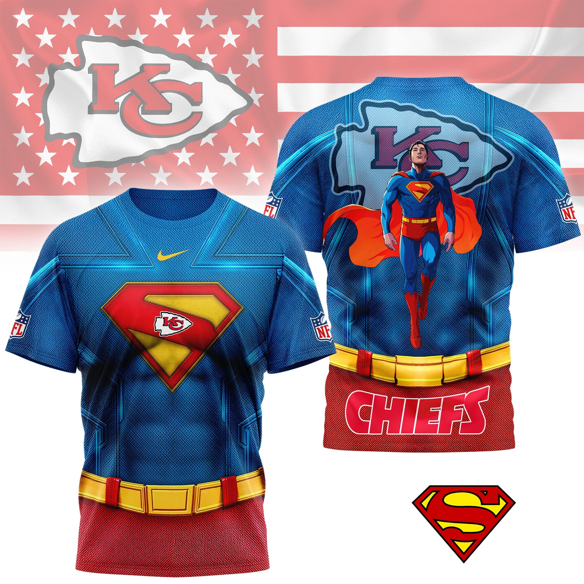 Kansas City Chiefs Superman Heroic Power Shirt