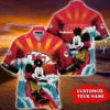 Kansas City Chiefs Surfing Mickey Hawaiian Shirt