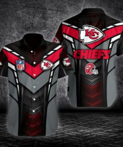 Kansas City Chiefs Tech Vortex Hawaiian Shirt