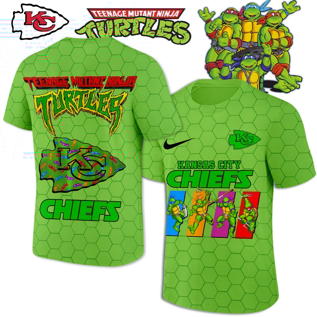 Kansas City Chiefs Teenage Mutant Ninja Turtles Shirt