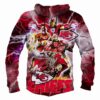 Kansas City Chiefs The Avenger 3d Zip Hoodie Sizes S-5xl Ds054