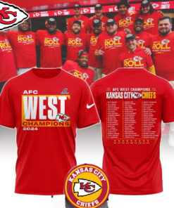 Kansas City Chiefs The Champions Of 2024 AFC West Celebrating Shirt