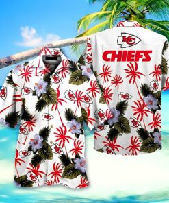 Kansas City Chiefs Tropical Palms Hawaiian Shirt