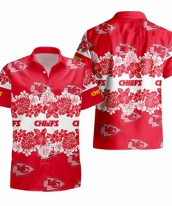 Kansas City Chiefs Tropical Pattern Hawaii Shirt and Shorts Summer NLA066010