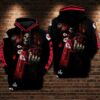 Kansas City Chiefs Undead And Gun Red Black Hoodie Adult Sizes S - 5xl Ds073
