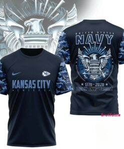 Kansas City Chiefs US Navy 250th Anniversary 1775-2025 3D Shirt