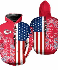 Kansas City Chiefs USA Flag Independence Day Hoodie
