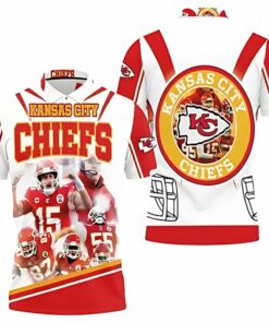 Kansas City Chiefs Victory Huddle 3D Polo Shirt