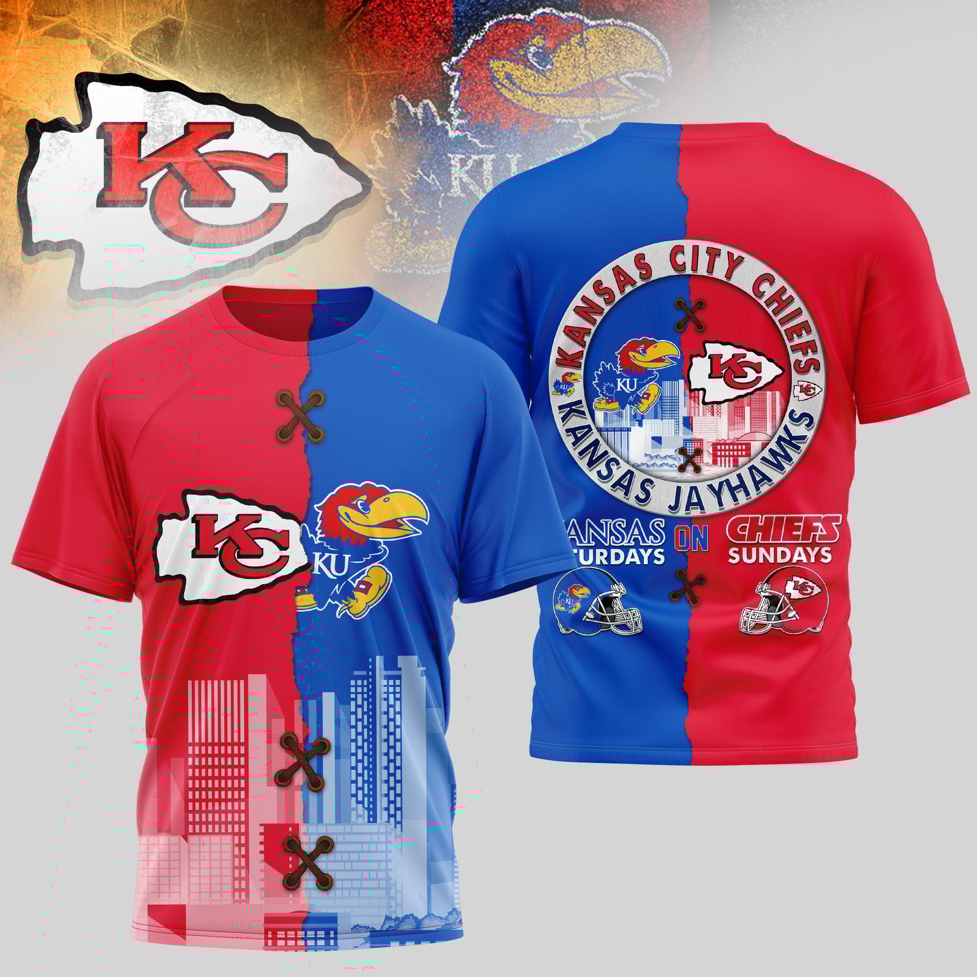 Kansas City Chiefs vs Kansas Jayhawks Shirt