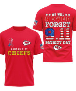 Kansas City Chiefs We Will Never Forget 9 11 Patriot Day Shirt