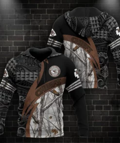 Kansas City Chiefs Woodland Camo 3D Hoodie