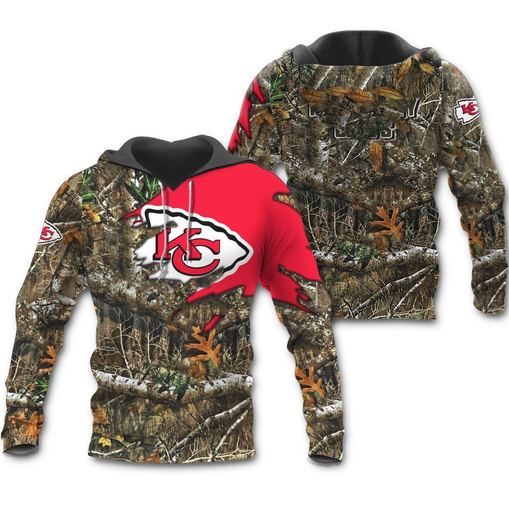 Kansas City Chiefs Woodland Camo Hunting Shirt - Image 2