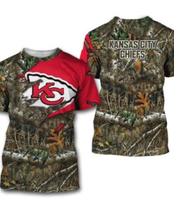 Kansas City Chiefs Woodland Camo Hunting Shirt