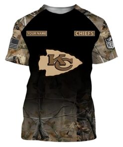 Kansas City Chiefs Woodland Camo T-Shirt
