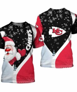 Kansas City Chiefs Xmas Santa Claus Limited Edition Unisex T-Shirts Nla033010