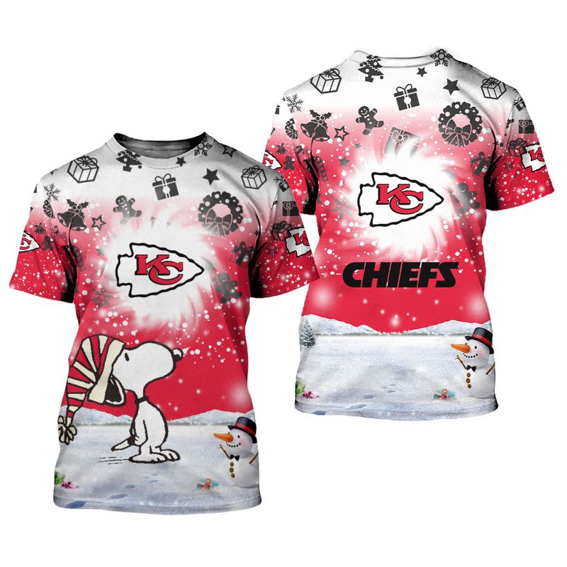 Kansas City Chiefs Xmas Snp Limited Edition Unisex T-Shirts Nla028810