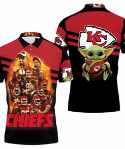 Master Yoda Kansas City Chiefs Logo West Division Polo Shirt