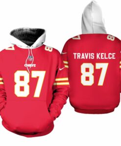 Nfl Kansas City Chiefs 87 Travis Kelce Hoodie Unisex Sizes S - 5xl Gts005916