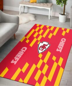 NFL Kansas City Chiefs Caro Pattern PREMIUM Area Rug Size S M L NLA052310