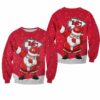 NFL Kansas City Chiefs Christmas Dab Santa All Over Print Sweatshirt NEW063710