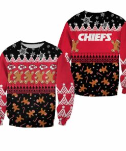 NFL Kansas City Chiefs Christmas Gingerbread Man Limited Edition Sweatshirt NLA035410