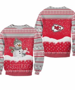 NFL Kansas City Chiefs Christmas Pattern Snowman Limited Edition Sweatshirt NLA033910