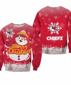 NFL Kansas City Chiefs Christmas Snowman Limited Edition Sweatshirt NLA036310