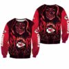NFL Kansas City Chiefs Death Halloween Skull Limited Edition Sweatshirt NLA022510