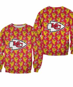 NFL Kansas City Chiefs Funny Ghosts Pattern Halloween Edition Sweatshirt NEW045110