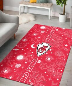 NFL Kansas City Chiefs Galaxy Pattern PREMIUM Area Rug Size S M L NLA050810