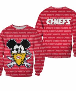 NFL Kansas City Chiefs Halloween Evil Mickey Limited Edition Sweatshirt NEW041910
