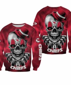 NFL Kansas City Chiefs Halloween Skull Clown Limited Edition Sweatshirt NLA029210