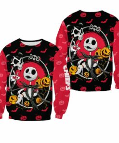 NFL Kansas City Chiefs Jack Skellington Halloween Limited Edition Sweatshirt NLA026810