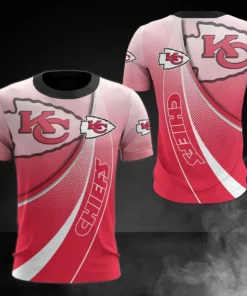 NFL Kansas City Chiefs Light Red AOP Shirt