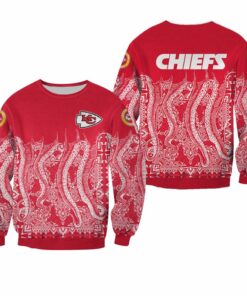 NFL Kansas City Chiefs Limited Edition All Over Print Sweatshirt Size S-5XL NEW013110