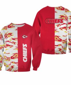 NFL Kansas City Chiefs Limited Edition All Over Print Sweatshirt Unisex Size NEW012910