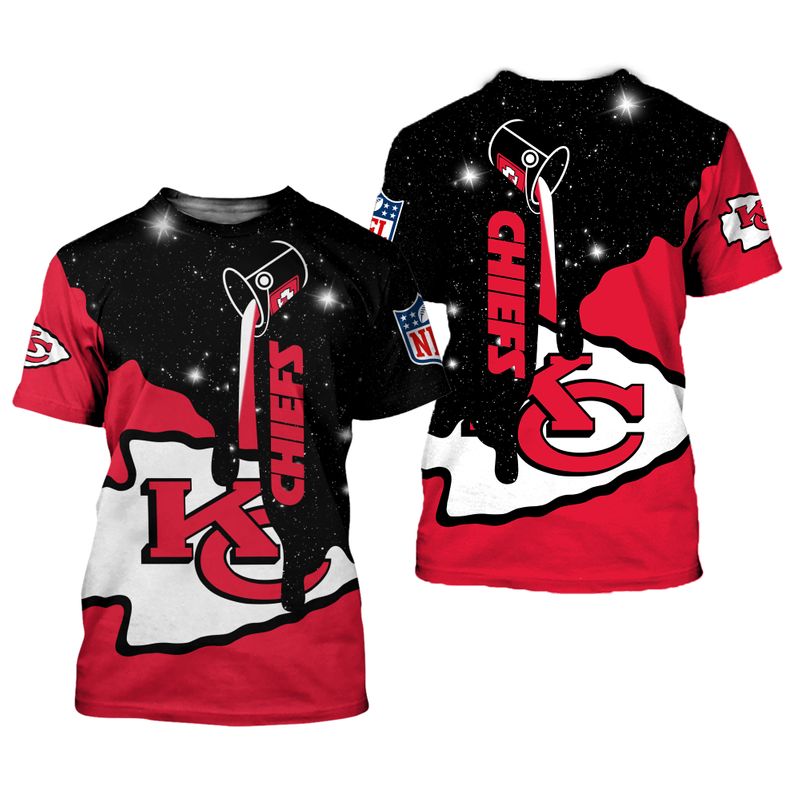 Nfl Kansas City Chiefs Limited Edition All Over Print T Shirt Size S-5xl New006010