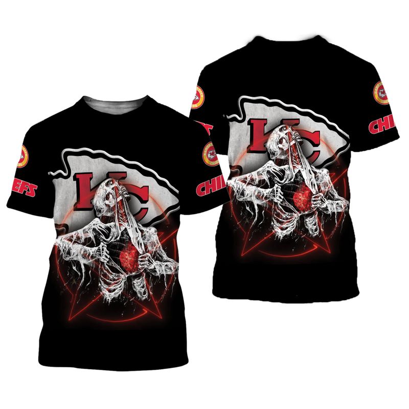 Nfl Kansas City Chiefs Limited Edition All Over Print T Shirt Unisex Size New010410