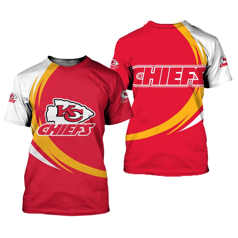 Nfl Kansas City Chiefs Limited Edition All Over Print T-Shirts Size S-5xl New003410
