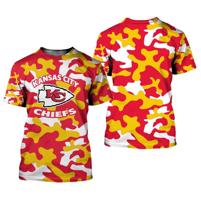 Nfl Kansas City Chiefs Limited Edition All Over Print T-Shirts Size S-5xl New004110