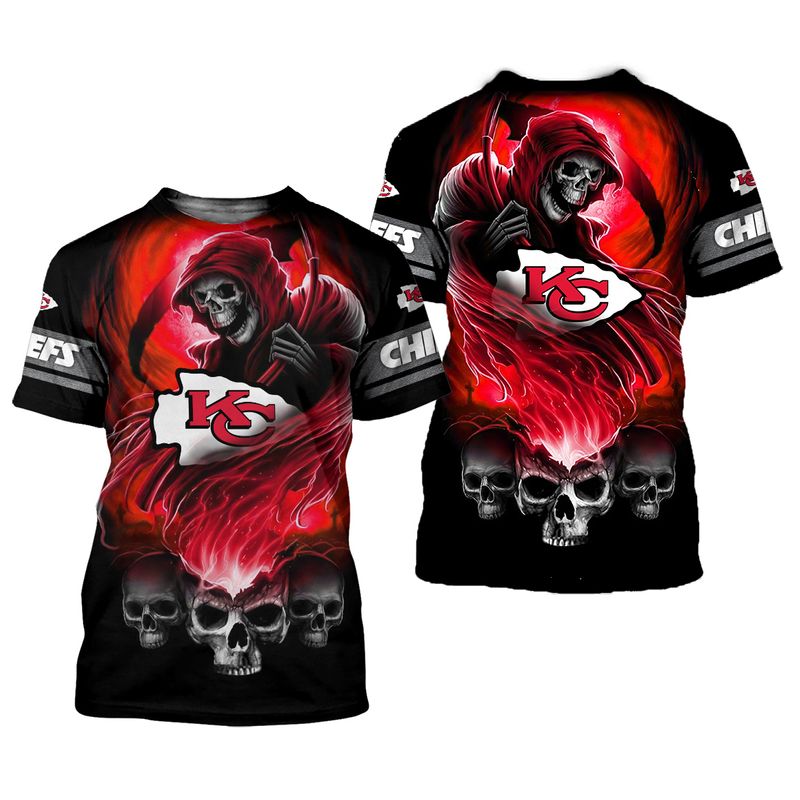 Nfl Kansas City Chiefs Limited Edition All Over Print T-Shirts Size S-5xl New008810