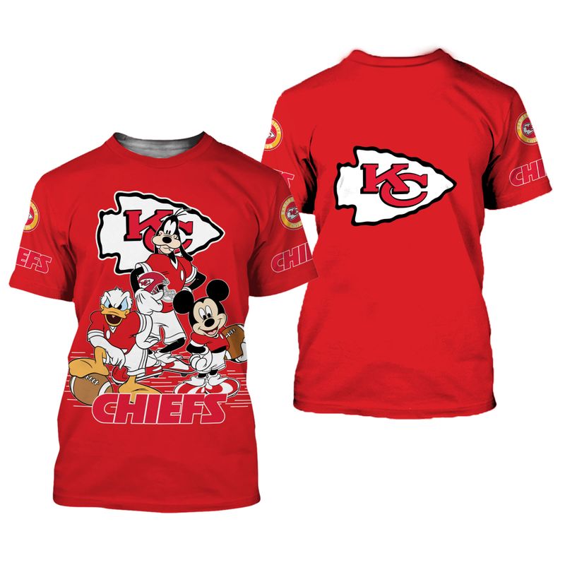 Nfl Kansas City Chiefs Limited Edition All Over Print T-Shirts Size S-5xl New009010