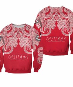 NFL Kansas City Chiefs Limited Edition Bandana Skull Sweatshirt Sizes S-5XL NEW011710