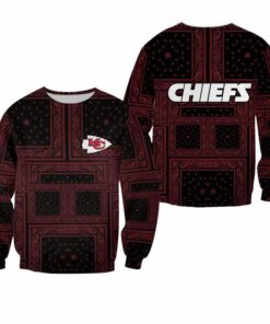NFL Kansas City Chiefs Limited Edition Bandana Skull Sweatshirt Sizes S-5XL NEW011810