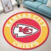 NFL Kansas City Chiefs Living Room Round Rug Size S-XL NEW010810