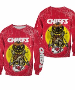NFL Kansas City Chiefs Pumpskin Monster Halloween Edition Sweatshirt NEW045210