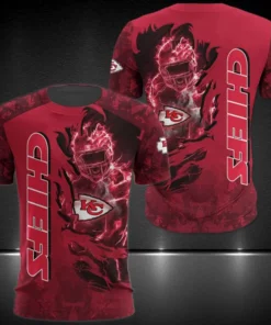 NFL Kansas City Chiefs Red Camo AOP Shirt