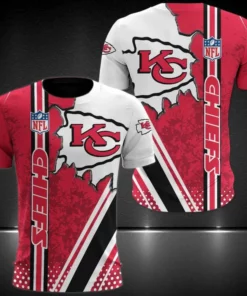 NFL Kansas City Chiefs Red White AOP Shirt