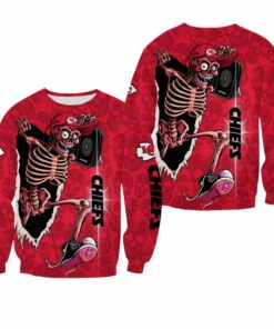 NFL Kansas City Chiefs Skull Halloween Limited Edition Sweatshirt NLA027610